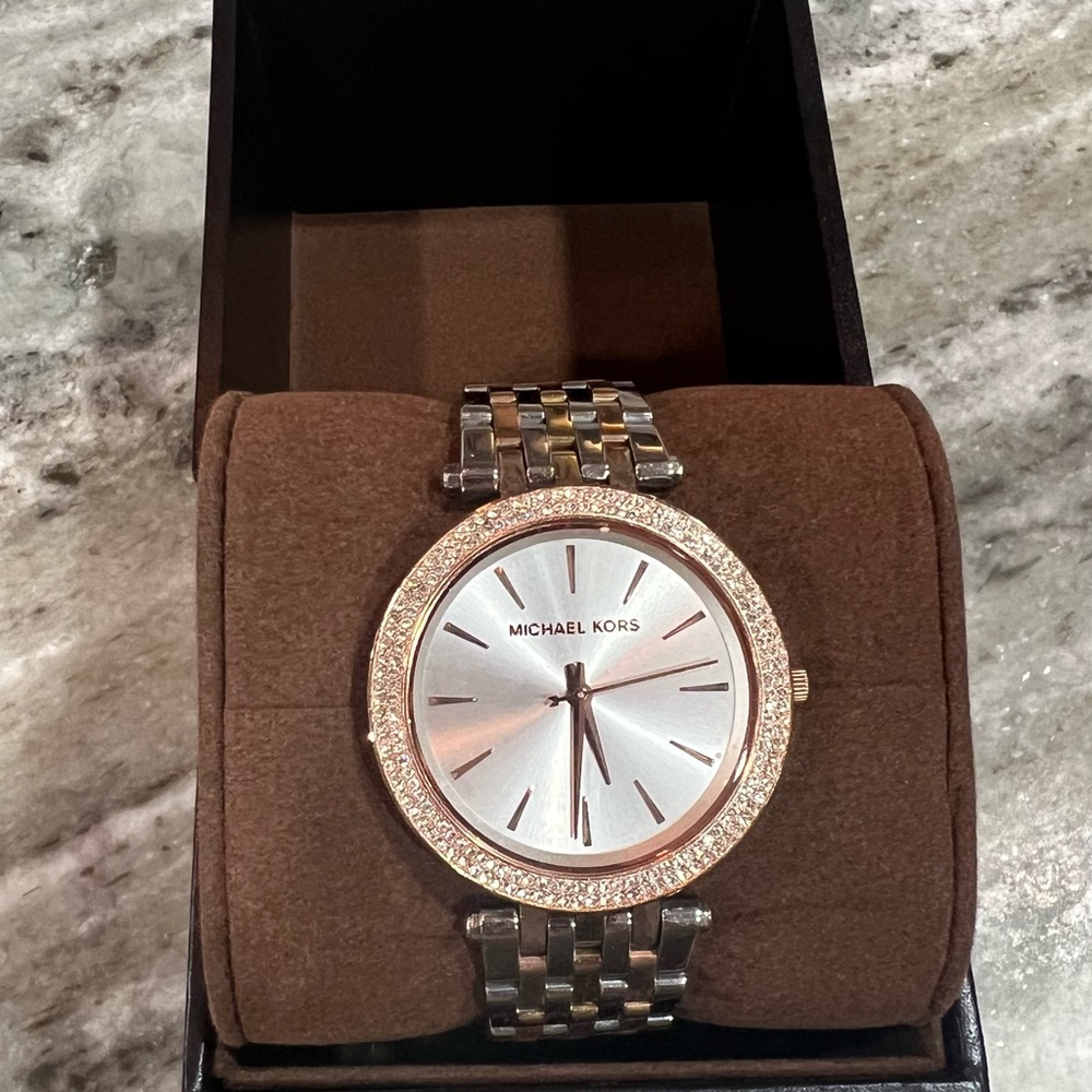 Michael Kors Silver and Gold Watch